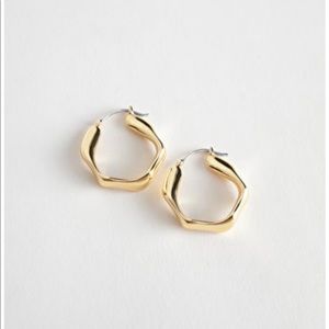 & Other Stories Wavy Hoop Earrings